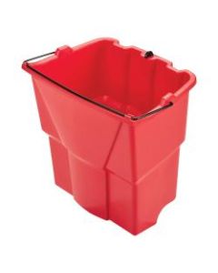 Rubbermaid WaveBrake 2.0 Plastic Dirty Water Bucket, 18 Qt, Red
