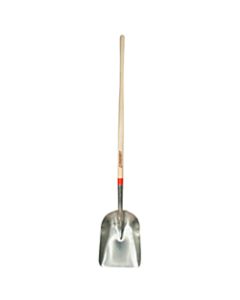 Aluminum Scoops, 14 1/2 x 11 Blade, 48 in White Ash Straight Handle