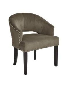 Ave Six Vivian Accent Chair, Otter/Dark Espresso