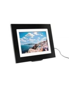 Simply Smart Home PhotoShare Friends and Family Smart Frame 8in Black - 8in Digital Frame - Black - 1920 x 1080 - Wireless - 16:9 - Slideshow, Message Mode, Clock - Built-in 8 GB - USB - Wireless LAN - Freestanding, Wall Mountable