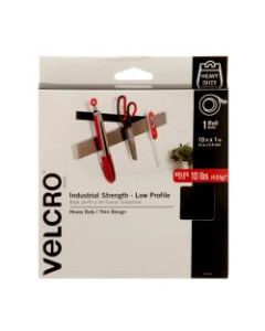 VELCRO Brand ULTRA-MATE Self Stick Tape, 1in x 120in, Black