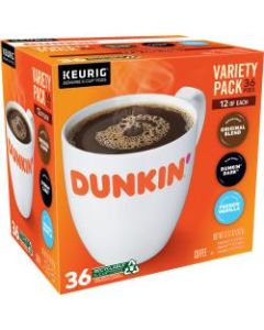 Dunkin Donuts Coffee Single-Serve K-Cup Variety Pack, Pack Of 36 K-Cup