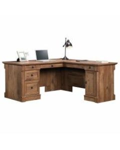 Sauder Palladia Collection L-Shaped Desk, Vintage Oak