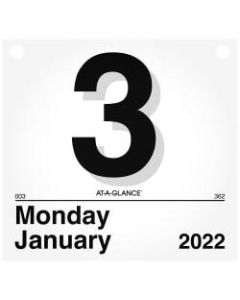 AT-A-GLANCE "Today Is" Daily Wall Calendar Refill, 8-1/2in x 8in, January to December 2022, K450