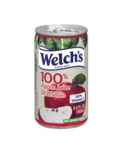 Welchs Apple Juice, 5.5 Oz, Case Of 48
