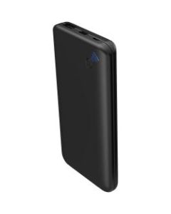 Supersonic 12,000 mAh Qi Wireless Powerbank with Suction Cups - For Smartphone, Tablet PC - Lithium Polymer (Li-Polymer) - 12000 mAh - 3.10 A - 5 V DC, 9 V DC, 12 V DC Output - 5 V DC, 9 V DC Input - 2 x - Black