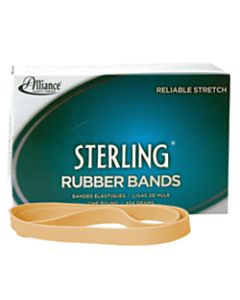 Alliance Advantage Rubber Bands, Size 107, 7in x 5/8in, Natural, Box Of 40