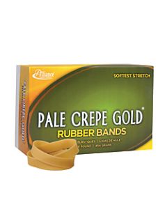 Alliance Pale Crepe Gold Rubber Bands, #82, 2 1/2in x 1/2in, 1 Lb, Box Of 320