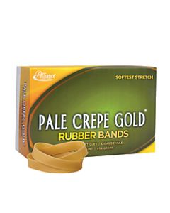 Alliance Pale Crepe Gold Rubber Bands, #84, 3 1/2in x 1/2in, 1 Lb, Box Of 240