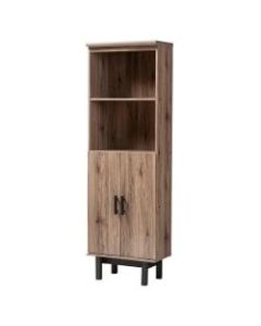 Baxton Studio 73inH Modern Bookcase, Oak/Black