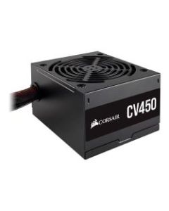 Corsair CV RPS0126 Power Supply - Internal - 120 V AC, 230 V AC Input - 3.3 V DC @ 20 A, 5 V DC @ 20 A, 12 V DC @ 36 A, 12 V DC @ 300 mA, 5 V DC @ 3 A Output - 450 W - 1 +12V Rails - 1 Fan(s) - 88% Efficiency