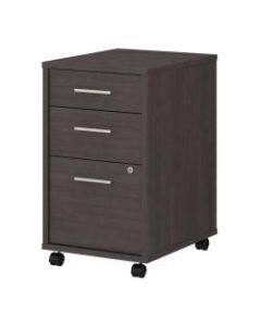 kathy ireland Office by Bush Business Furniture Method 20inD Vertical 3-Drawer Mobile File Cabinet, Storm Gray, Standard Delivery