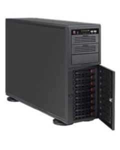 Supermicro SuperChasis 743TQ-1200B System Cabinet - Black - 4U - 11 x Bay - 6 x Fan(s) Installed - 1200 W - EATX Motherboard Supported - 6 x Fan(s) Supported - 3 x External 5.25in Bay - 8 x Internal 3.5in Bay - 7x Slot(s) - 2 x USB(s)