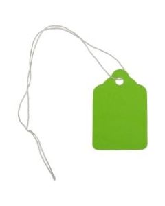 JAM Paper Gift Tags, 1 3/4in x 1 1/8in, Lime Green, Pack Of 50