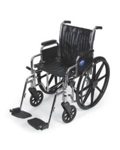 Medline Excel 2000 Wheelchair, 20in Seat, Black