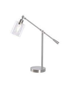 Kenroy Home Thornton LED Desk Lamp, 12-3/4inH, Brushed Steel