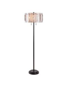Kenroy Home Bianca Floor Lamp, 59inH, Bronze