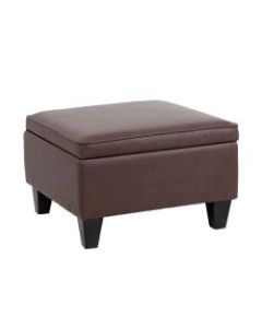 Boss Office Products Sectional Seating Sofa Ottoman, Bomber Brown/Mocha