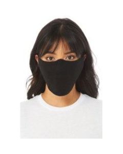 Bella + Canvas Cloth Face Coverings, Black, Pack Of 10