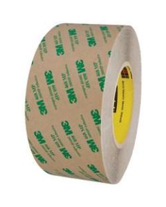 3M 468MP Adhesive Transfer Tape, 3in Core, 3in x 60 Yd., Clear, Case Of 12