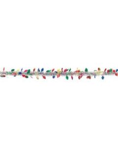 Amscan Christmas Lights Tinsel Garland, 9ft, Pack Of 10 Pieces