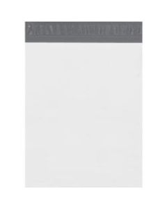 Partners Brand Expansion Poly Mailers, 13inH x 16inW x 4inD, White, Case Of 100