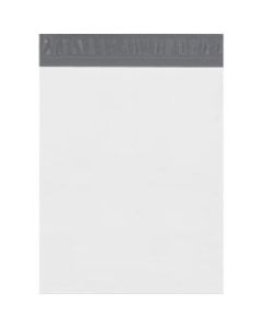 Partners Brand Expansion Poly Mailers, 13inH x 16inW x 4inD, White, Case Of 100