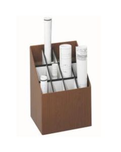 Safco Corrugated Fiberboard Upright Roll File, 12 Compartments, 3-7/8in Tubes