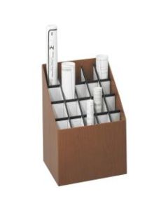 Safco Corrugated Fiberboard Upright Roll File, 20 Compartment, 2 3/4in Tubes