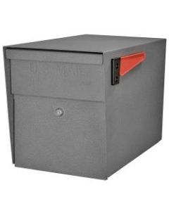 Mail Boss Curbside Locking Mailbox, 13 3/4in x 11 1/4in x 21in, Granite