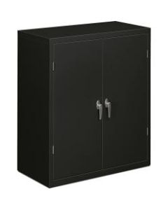 HON Brigade Storage Cabinet, 2 Adjustable Shelves, 41 3/4inH x 36inW x 18 1/4inD, Black