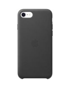 Apple iPhone SE Leather Case - Black - For Apple iPhone SE 2, iPhone 8, iPhone 7 Smartphone - Black - Soft-touch - Scratch Resistant, Drop Resistant - Leather