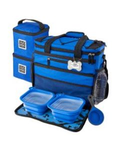 Overland Dog Gear Rolling Week Away Bag, 14inH x 7-1/2inW x 16inD, Royal Blue
