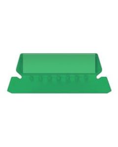 Pendaflex Hanging File Folder Plastic Tabs, Green, Pack Of 25