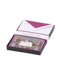 Nicole Miller Thank You Cards, 8in x 6in, Flower, Set Of 20