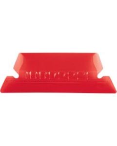 Pendaflex Hanging File Folder Plastic Tabs, Red, Pack Of 25