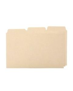 Oxford Blank Manila Guides, 1/3 Cut, 5in x 8in, Box Of 100