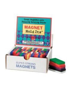 Dowling Magnets Chunky Magnets, Block, 2inH x 1inW x 1/2inD, Assorted Colors, Box Of 40