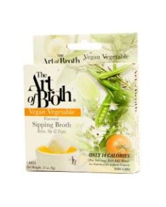 The Art of Broth Vegan Vegetable Flavored Sipping Broth, 2 Bags Per Box, Pack Of 10 Boxes