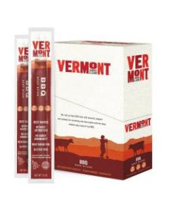 Vermont Smoke & Cure BBQ Beef Sticks, 1 oz, Pack Of 24 Sticks