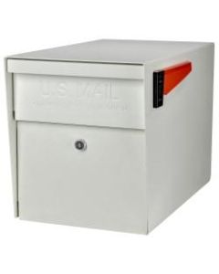 Mail Boss Curbside Locking Mailbox, 13 3/4in x 11 1/4in x 21in, White