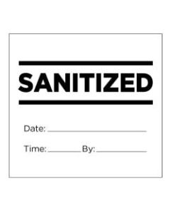Post-it Notes Sanitized Adhesive Notes, 3in x 3in, White/Black