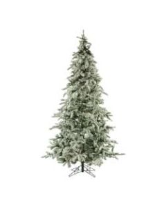 Fraser Flocked Mountain Pine Unlit Christmas Tree, 7 1/2ft, Snow