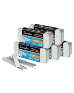 Swingline Optima Premium Staples Value Pack, 1/4in, Full Strip, 3,750 Staples Per Box, Pack Of 5 Boxes