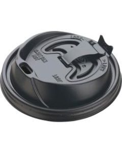 Dart Black Plastic Reclosable Lids, For 12-16 Oz. Cups, Black, Box Of 1,000