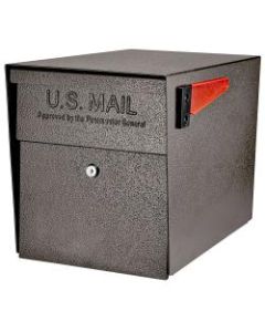 Mail Boss Curbside Locking Mailbox, 13 3/4in x 11 1/4in x 21in, Bronze