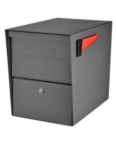 Mail Boss Package Master Locking Mailbox, 16 1/2inH x 12inW x 21 1/2inD, Granite