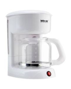 Better Chef 12-Cup Coffeemaker, White