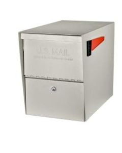 Mail Boss Package Master Locking Mailbox, 16 1/2inH x 12inW x 21 1/2inD, White