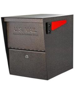 Mail Boss Package Master Locking Mailbox, 16 1/2inH x 12inW x 21 1/2inD, Bronze